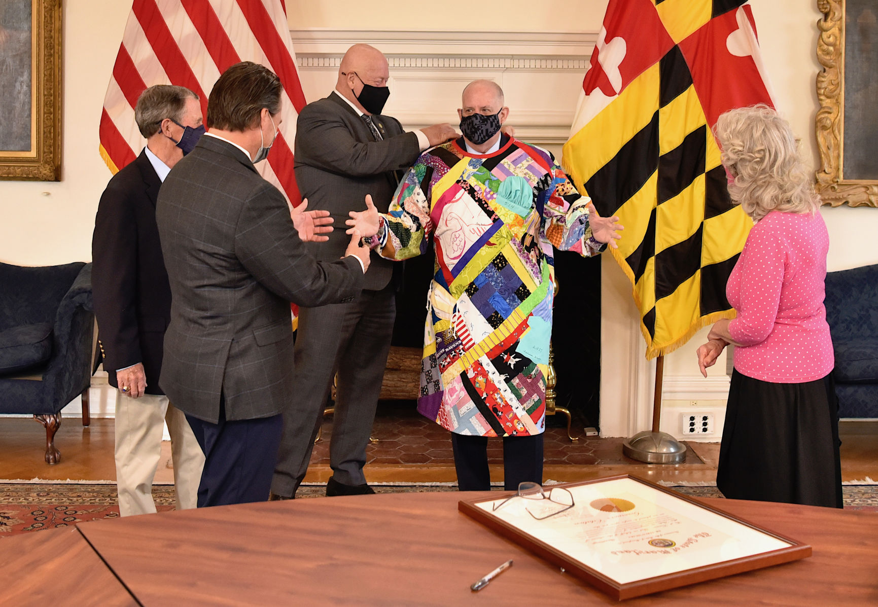 Governor recognizes the Mask Wranglers